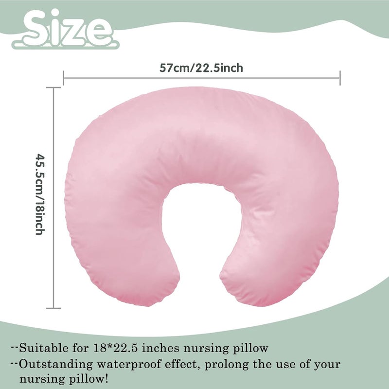 Winmany Baby Waterproof Nursing Pillow Cover Newborn Breastfeeding Pillowcase Soft Replaceable Slipcover for Boys and Girls - Image 2
